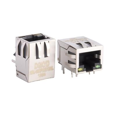 China PCB Ethernet connector rj45 poe magnetics, Y/G LED for sale