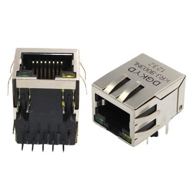 China PCB Factory Supply DGKYD111B015DB2A1DP RJ45 PoE Magnetic Connector Module for sale