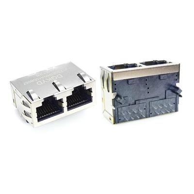 China PCB China DGKYD212B021HWA10DB057 rj45 double port connector for sale