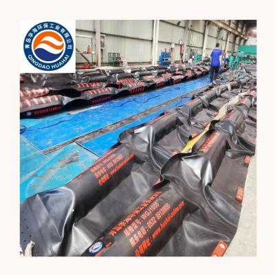 China Strong resistance to wind and waves  the popular customizedsolid float rubber boom for oil containment for sale