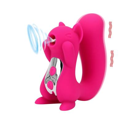 China Waterproof Silicone+ABS Silicone Adult Women Sucking Clitoris Squirrel Vibrator Nipple Sucker for sale