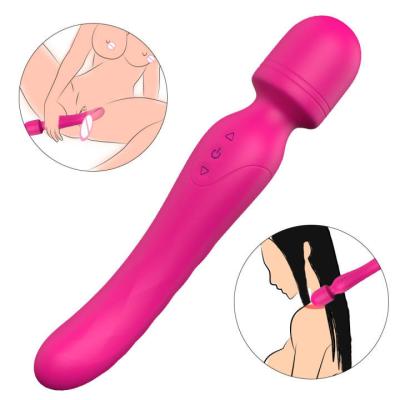 China Wholesale Soft Silicone Body Face Neck Leg Massager Magic Wand Vibrating Powerful Vibrating Massage Machine Body Massager Magic Wand For Forex for sale