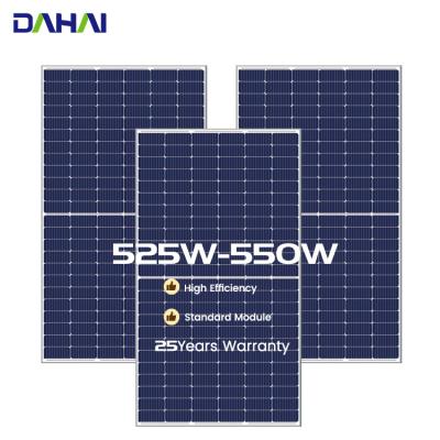 China 25A DAHAI High Cutoff Cells 525W 530W 535W 540W 545W 550W Effciency 10BB Mono Half Perc Solar Panel With TUV CE for sale