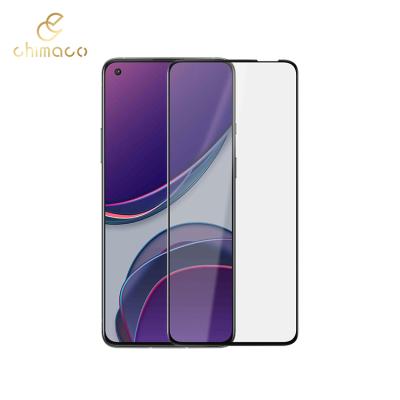 China Shockproof High Transparent Mobile Phone 9D Full Tempered Glass Screen Protector For Oneplus 8T for sale