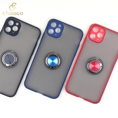 China Anti Scratch / Dustproof Soft Matte Back Cover Magnet TPU Side Stand Case With Camera Protector Phone Case For iPhone 11 pro for sale