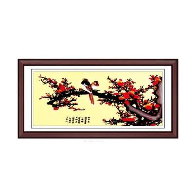 China Modern Chinese Embroidery Flower Hanmei Plum Wind Art Decorative Hanging Wall Painting for sale