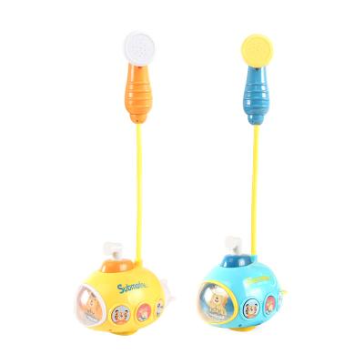 China 2021 Hot Selling ABS Bathtub Water Submersible Toy With Cup Toy Summer Swimming Electric Suction Toy for sale