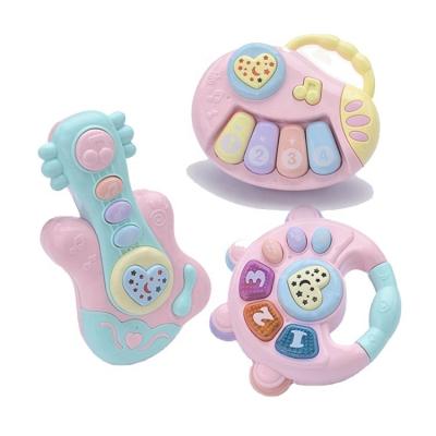 China Environmental materials Shan tou factory directly to sell baby music rattle drums toys early educational musical instruments for sale