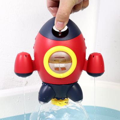 China NEW Eco-friendly Material Baby Bath Shower Toys Water Spray Rocket Baby Bath Toys For Children Bath Toys for sale