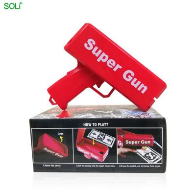 China 2020 Hot Cartoon Toy Gun Toy Party Silver Spray Gun Money Gun for sale