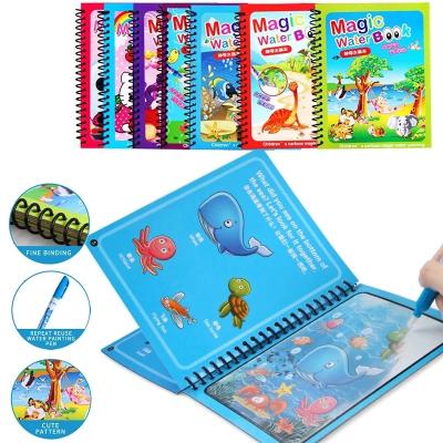 China New Cartoon Educational Toy for Child Reusable Doodle Mat Magic Water Drawing Book for sale