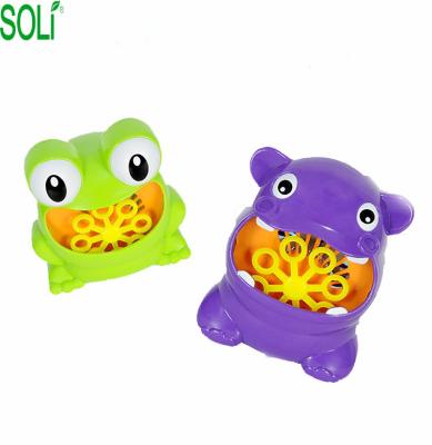 China Made New Product Colorful Bubble 2019 Children's Toys Automatic Bubble Outdoor Toy Frog Bubble Gun for sale