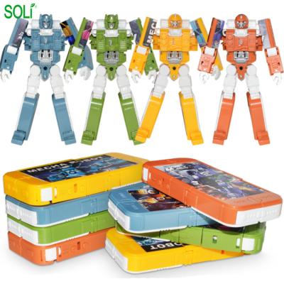 China Attractive robot toy child deformation mobile phone intelligent lighting story machine for sale