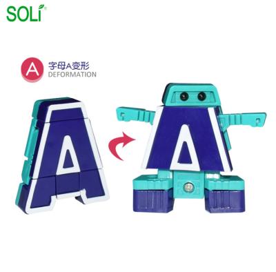 China 26 Letter Deformation Toys Funny Robot Educational Toy For Boy for sale