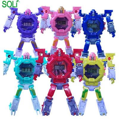 China Children play electronic deformation watch toy robot toys directly from China for sale