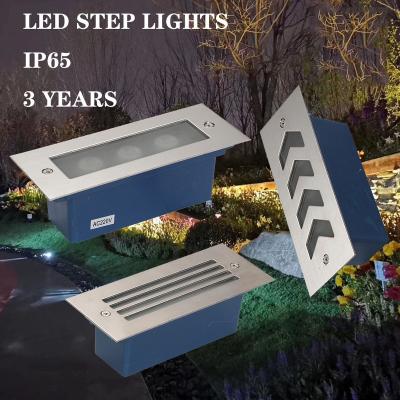 China Outdoor Waterproof Garden Corner Lamp LANDSCAPE Stair Wall Underground Light Led Step Lights for sale