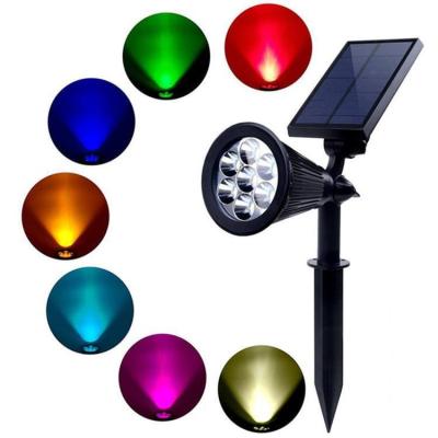 China Solar Garden Floodlights, Solar Lights 2-in-1 Adjustable LED Outdoor Solar Garden Light for sale