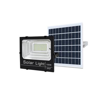 China High Quality Garden Remote Control Outdoor Solar Led 100w Flood Light for sale