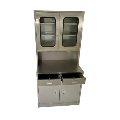 China Easy Sterilize And Washable Consultation Use SUS304 Stainless Steel Surgical Medicine Cabinet for sale