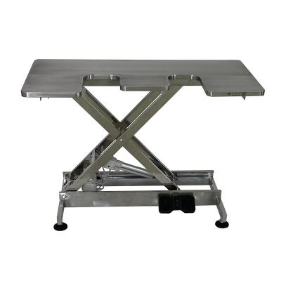 China Durable OEM Accept Stainless Steel Hydraulic Lift Ultrasound Table For Operating for sale