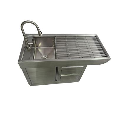 China Easy sterilize and washable 1300*600*800 mm SUS304 Stainless steel wash consultation table for Operating for sale