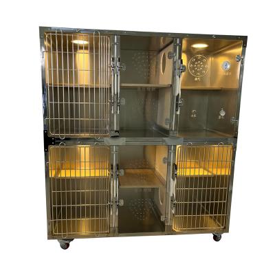 China Breathing Space Variable Stainless Steel Cage Oxygen Room With Thermometer for sale