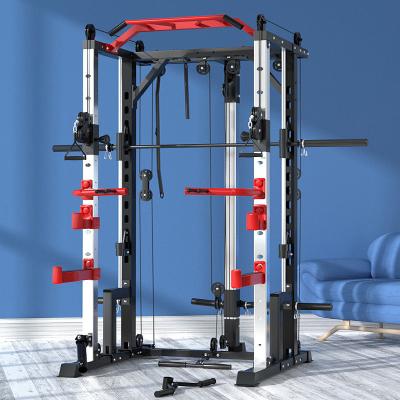 China Thickening Home Professional Steel Gym Rising Machine Full Multifunctional Smith Use Barbell Gantry Trainer 1 Person Station for sale