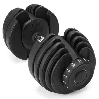 China Fitness 12.5-25lb Muscle Training Maker Adjustable Dumbbell Home Exercise Machine Fitness Dumbbell for sale