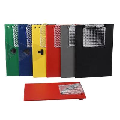 China Clipboard with Pen and Document Holder Car Work Order A4 Work Schedule Clipboard with Pocket Clear Cover for sale