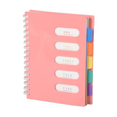 China Factory direct products spiral plastic cover spiral notebook for business gift for sale