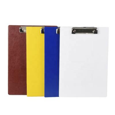 China Eco-friendly custom logo eco-friendly hospital panel clipboard menu holder A4 A5 plastic nursing foldable clipboard for sale