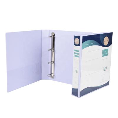 China Eco-friendly Promotional Advertising Poster Display Folder 2 2 Inch A4 4 Ring Binder for sale