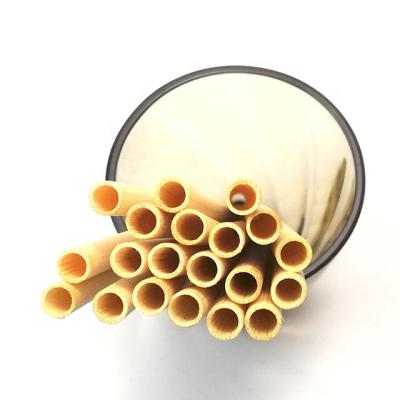 China Environmental protection disposable natural material product dispoable bamboo straw for sale