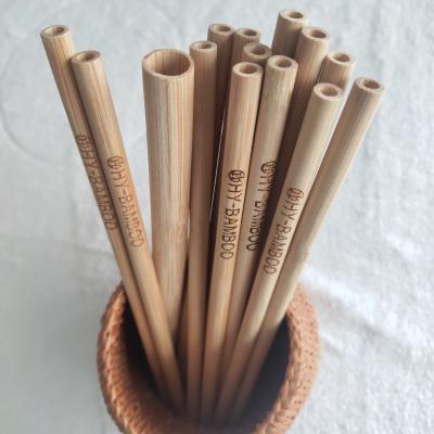 China Traditional 100% natural reusable bamboo straw biodegradable cut bamboo straws for sale