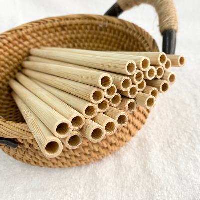 China Eco - Friendly Biodegradable Bamboo Straw Organic Food Grade Straw Bamboo for sale