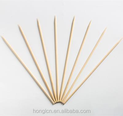 China Easily Cleaned Round BBQ Bamboo Sticks High Quality Outdoor Cooking Bamboo Skewer for sale