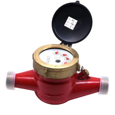 China DN20 multi jet direct reading Brass Water Meter for sale