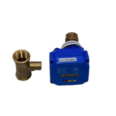 China Two-way miniature electric DN15 brass valve with switch for sale