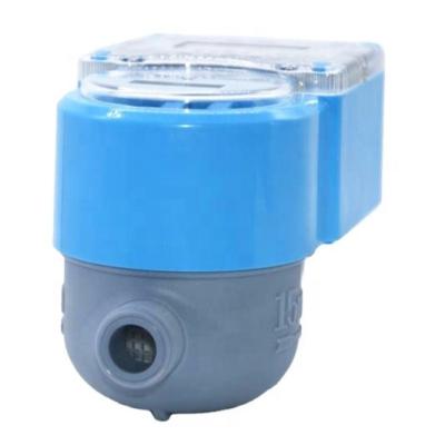 China plastic housing Remote reading Repaid water meter smart RF IC card household water meter for sale