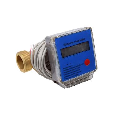 China Blue and yellow high quality brass intelligent ultrasonic digital calorimeter calorimeter for sale