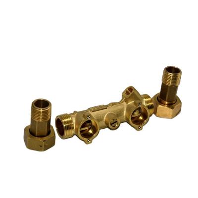 China High quality original brass tube parts of yellow ultrasonic heat meter High quality pipe section made of pure brass for sale