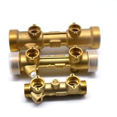 China TOP-Rated High Quantity OEM Brass Fitting For Ultrasonic Heat Meter Body for sale