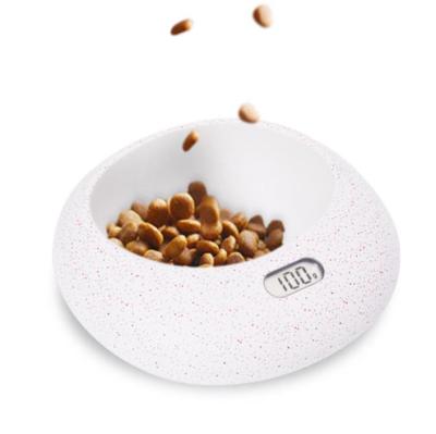 China Automatic Dog Cat Smart Pet Feeder Smart Eating Bowl Pet Bowl With Rounded Food and Water Digital ABS Smart Washable Weighing Scale for sale