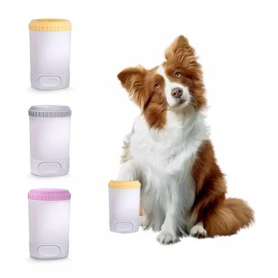 China Silicone Dog Paw Cleaner Semi Automatic Best Selling Dog Foot Seal Bath Cup Sustainable Pet Feet Cleaner Dog Paw Cleaner Semi Automatic for sale