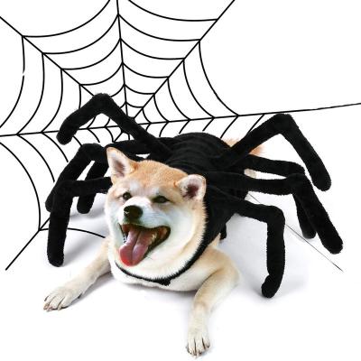 China Stocked Holiday Dog Specter Spider Halloween Costume Pet Supplies Decorations Halloween Spider Tablecloth for sale