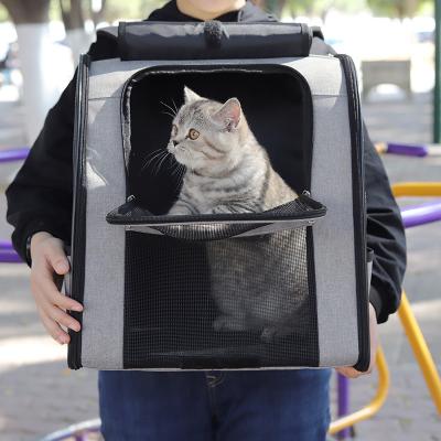 China High Quality Stocked Pet Carrier Backpack For Small Cats And Dogs Travel Cat Breathable Backpack for sale