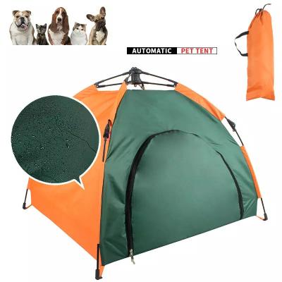 China Durable Cat Carrier Outdoor Pet Camping Dog House Automatic Tent Bed Foldable Tents for sale