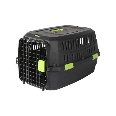 China Outdoor Stocked Dog Carrier Eco Plastic Recycled Breathable Airline A.I.T.A Approved Pet Backpack Cat Travel Cage for sale