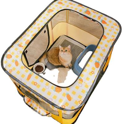 China Breathable Kennel Pet Houses Product Folding Portable Cat Cage Large Puppy Delivery Room for sale