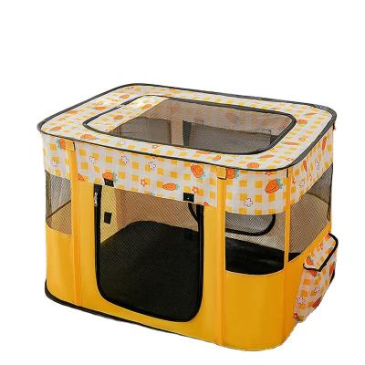 China LargeHomey Breathable High Quality Pet Cage Foldable Delivery Room Cat Window Cage With Bin for sale